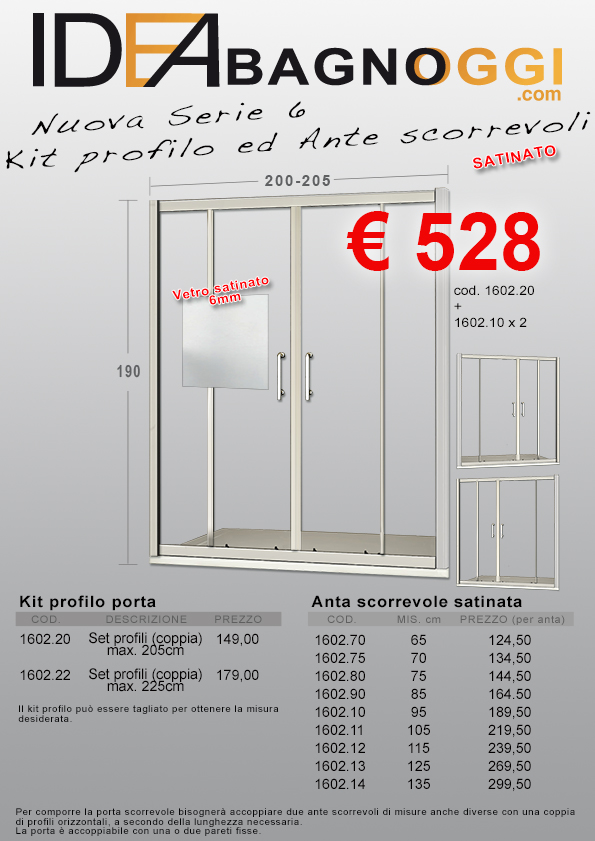 kit profilo ed antE SATINATO b