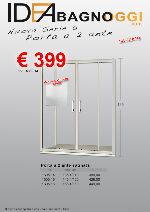 porta a 2 ante SATINATO b