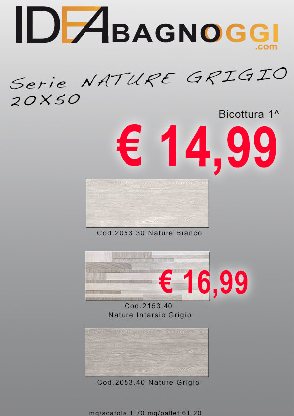 volantino SERIE NATURE GRIGIO B