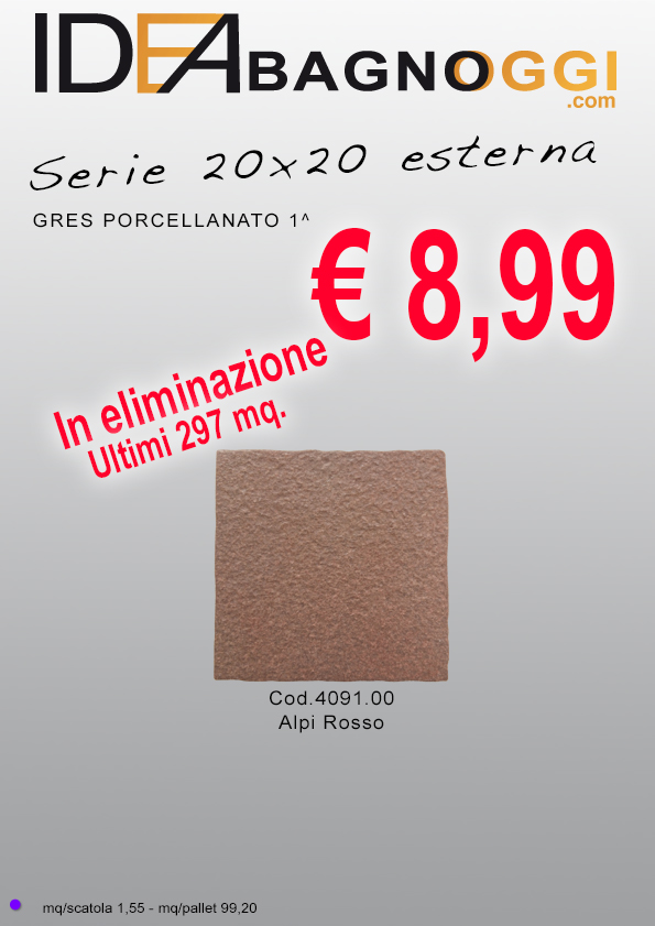 20x20 Alpi rosso