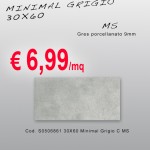 Ceramica – Svendita – 30X60 – Minimal Grigio